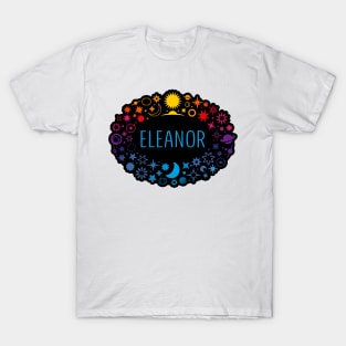 Eleanor name surrounded by space T-Shirt